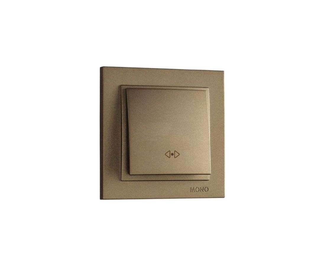 ჩამრთველი რევერსი შუალედური DESPINA Bronze - 102-232325-112 — როზეტები და ჩამრთველები